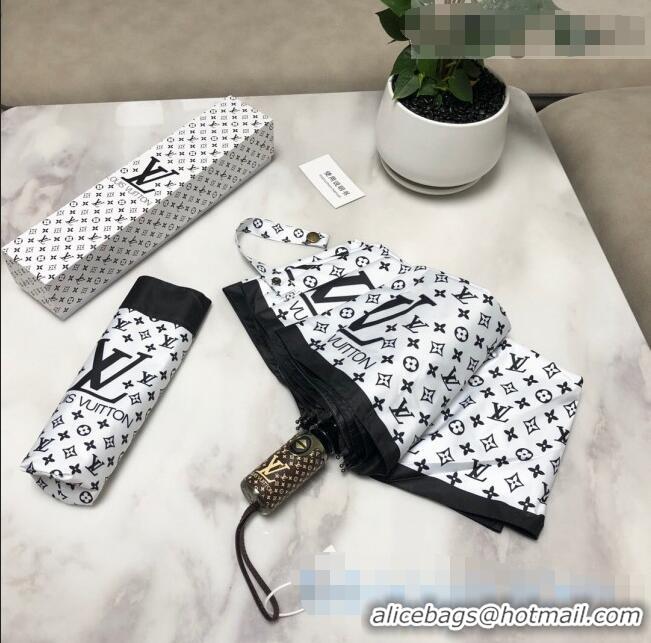 Top Quality Louis Vuitton Monogram Umbrella LV1223 White 2021