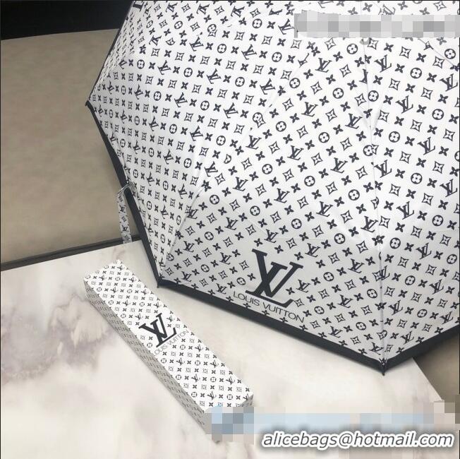 Top Quality Louis Vuitton Monogram Umbrella LV1223 White 2021