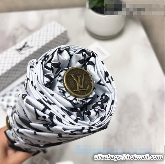 Top Quality Louis Vuitton Monogram Umbrella LV1223 White 2021