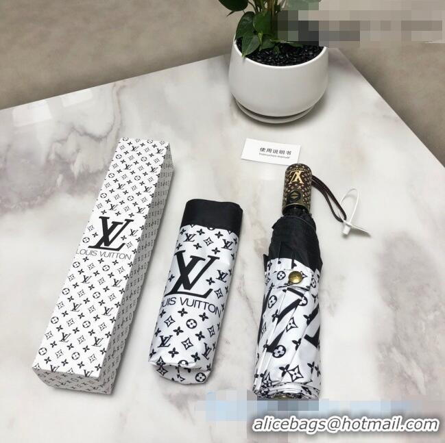 Top Quality Louis Vuitton Monogram Umbrella LV1223 White 2021