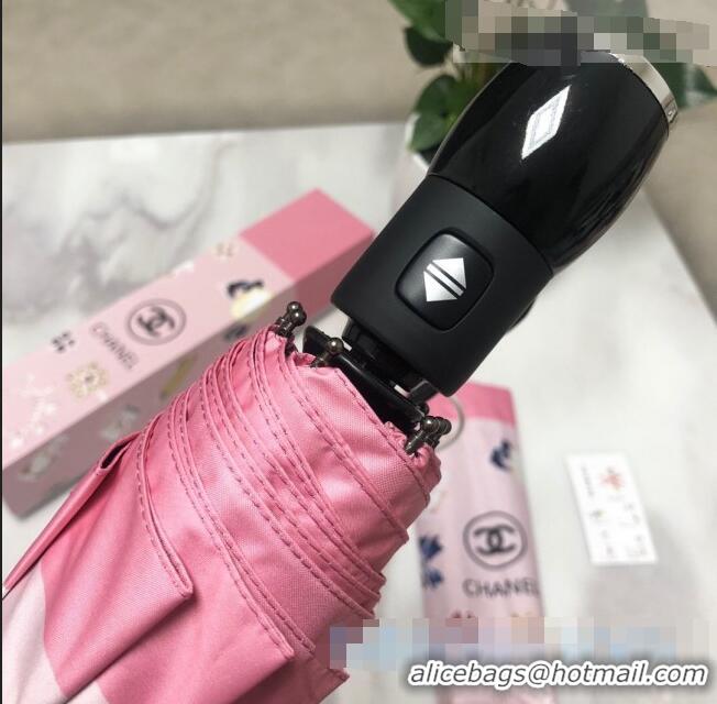 Super Quality Chanel CC Print Umbrella CC1225 Pink 2021