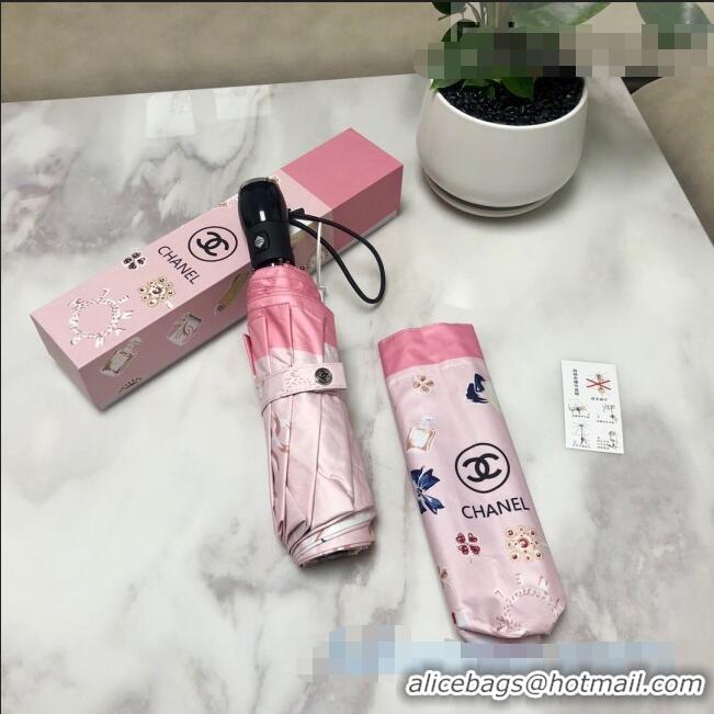 Super Quality Chanel CC Print Umbrella CC1225 Pink 2021