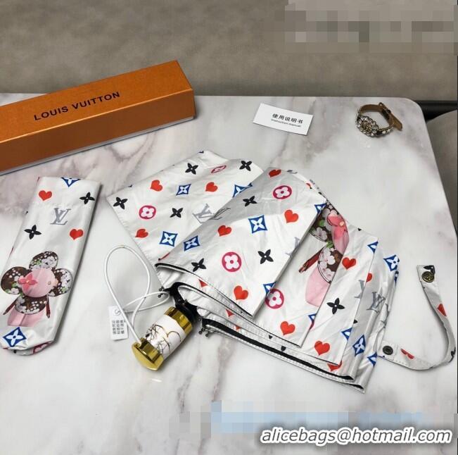 Promotional Louis Vuitton Multicolor Mobnogram Umbrella LV1231 White 2021