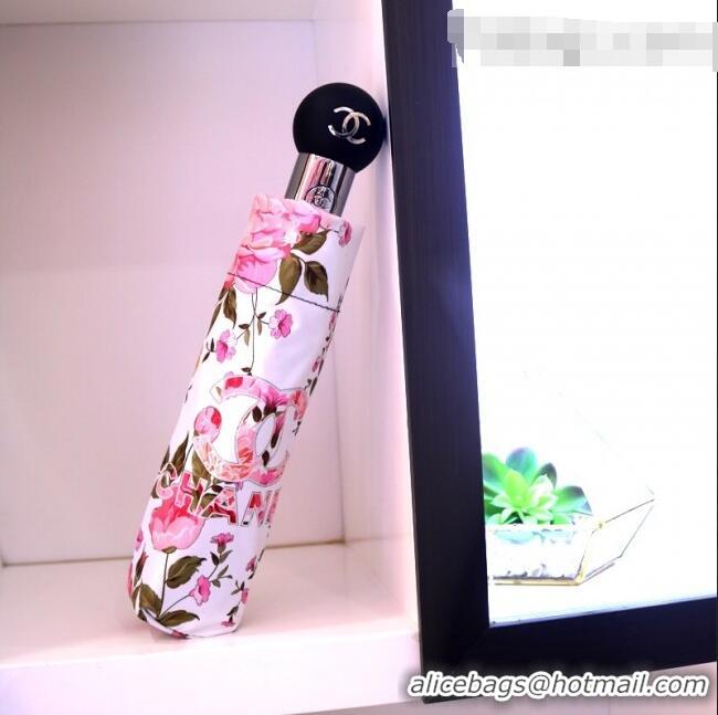 Reasonable Price Chanel Flora Umbrella CC1233 White 2021