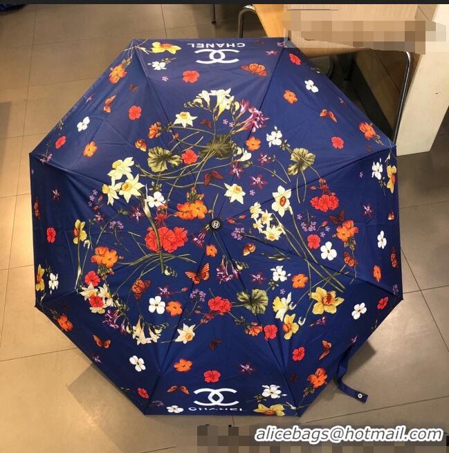 Super Quality Chanel Flora Umbrella C2564 Black 2021