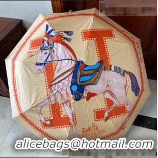 Unique Discount Hermes Umbrella H2564 Apricot 2021