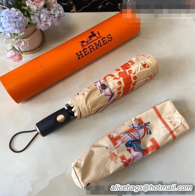 Unique Discount Hermes Umbrella H2564 Apricot 2021