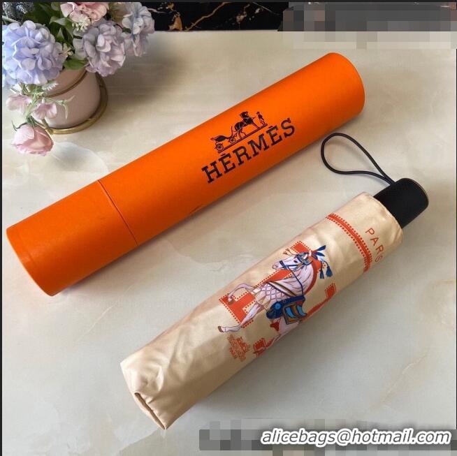 Unique Discount Hermes Umbrella H2564 Apricot 2021