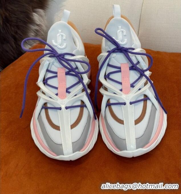 Top Grade Jimmy Choo JC Cosmos Sneakers Pink/White 032575