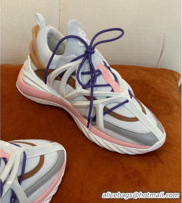 Top Grade Jimmy Choo JC Cosmos Sneakers Pink/White 032575