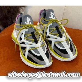 Cheap Price Jimmy Choo JC Cosmos Sneakers Grey/Yellow 032576