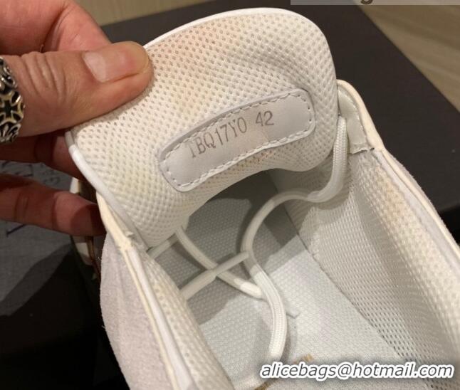 Duplicate Valentino Gumboy Calfskin Sneakers White/Tan Brown 032649