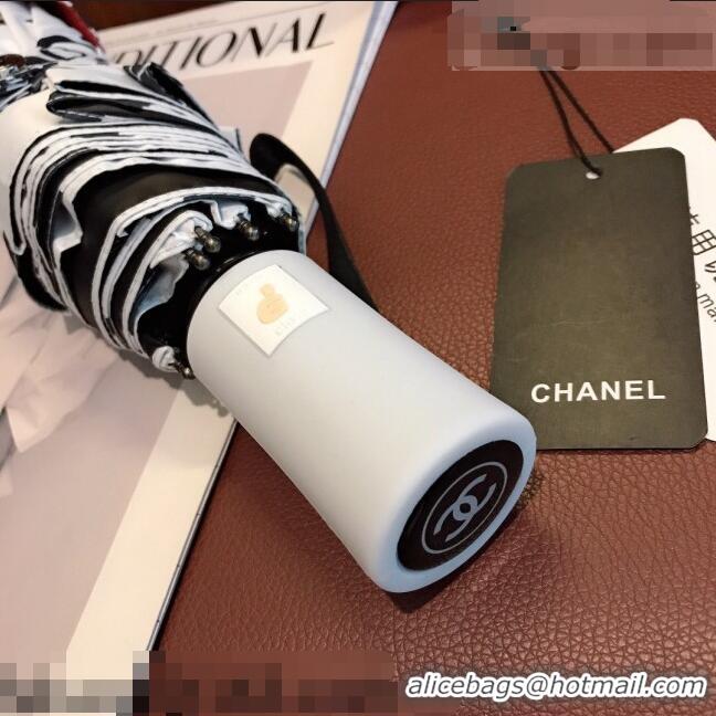 Top Quality Chanel Umbrella C9113 Black/White 2021