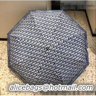 Well Crafted Dior Oblque Umbrella CD0937 Blue 2022