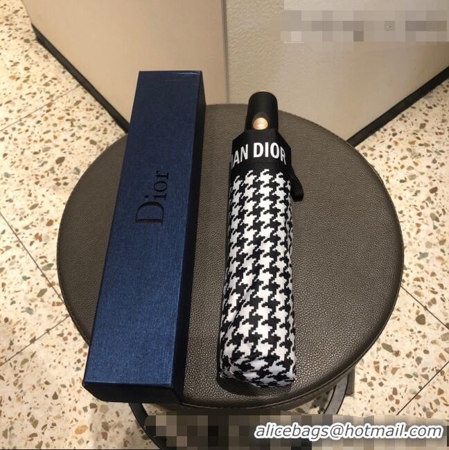 Original Cheap Dior Houndstooth Umbrella CD0952 Black 2022