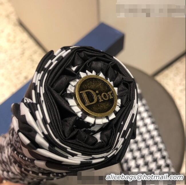 Original Cheap Dior Houndstooth Umbrella CD0952 Black 2022