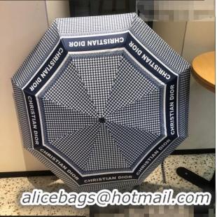 Market Sells Dior Houndstooth Umbrella CD0953 Blue 2022