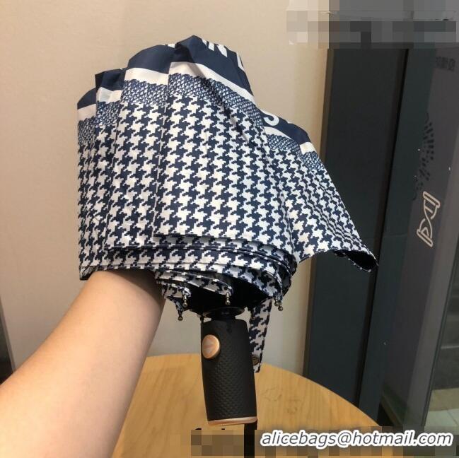 Market Sells Dior Houndstooth Umbrella CD0953 Blue 2022