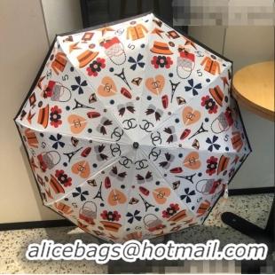 Top Quality Chanel Umbrella CD0954 White 2022