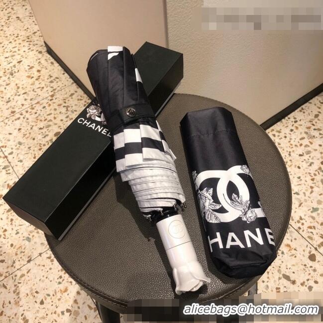 Affordable Price Chanel Rose Umbrella C0956 Black 2022