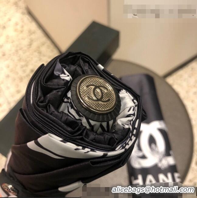 Affordable Price Chanel Rose Umbrella C0956 Black 2022