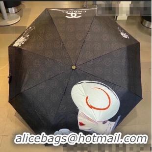 Good Quality Chanel Coco Umbrella C0958 Black 2022