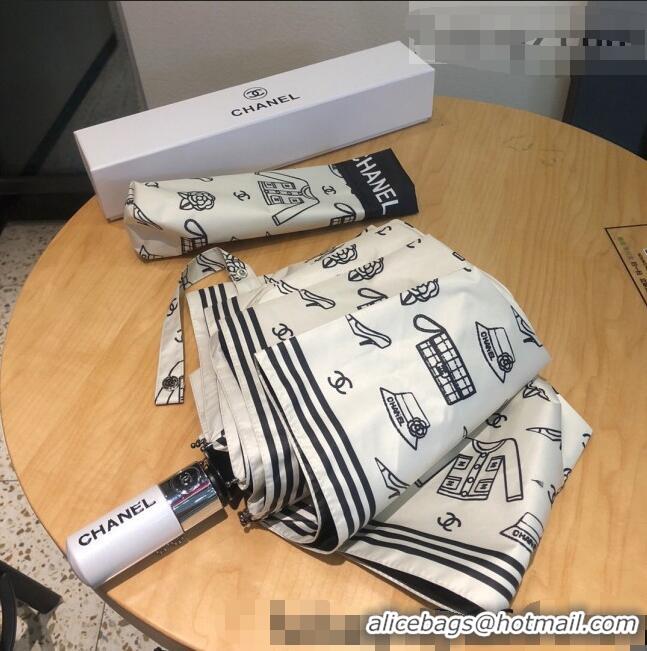 Buy Inexpensive Chanel Umbrella C0961 White 2022