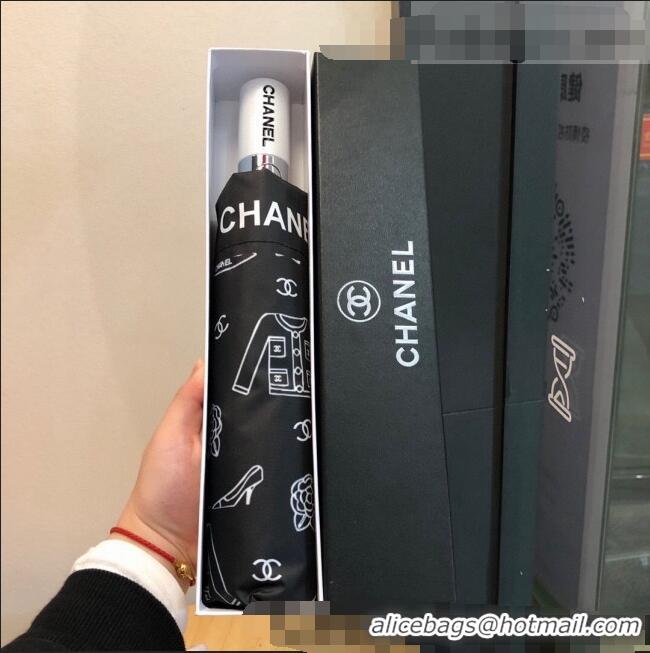 Buy Discount Chanel Umbrella C0963 Balck 2022