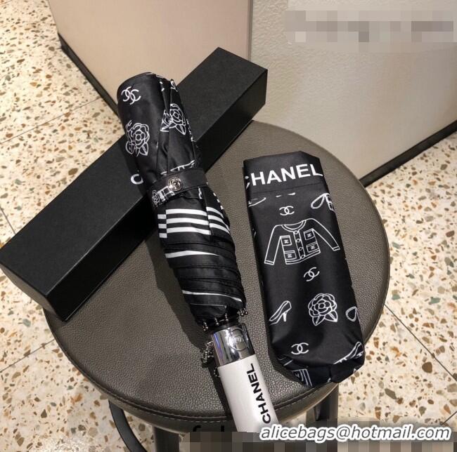 Buy Discount Chanel Umbrella C0963 Balck 2022