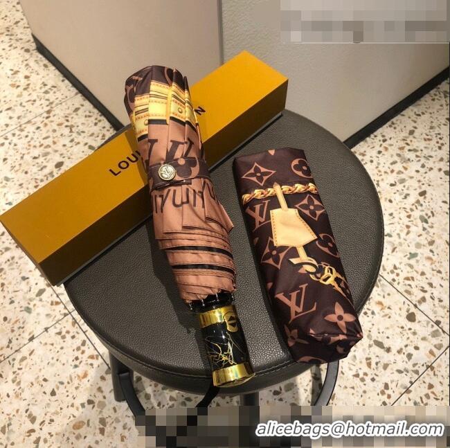 Famous Brand Louis Vuitton Umbrella LV0965 Brown 2022