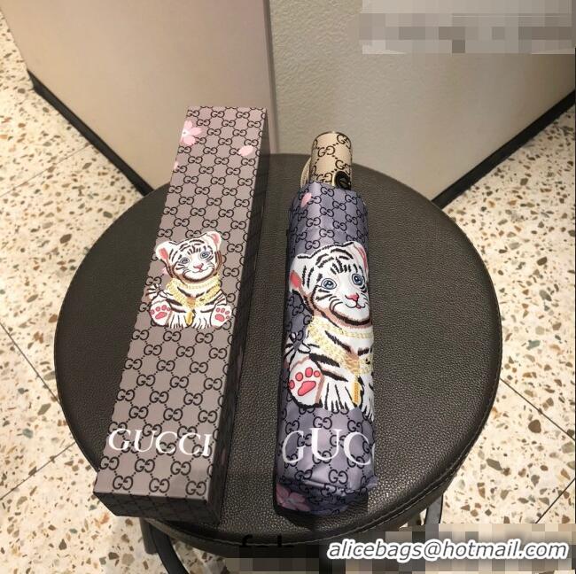 Famous Brand Gucci Tiger Umbrella G0968 Grey 2022