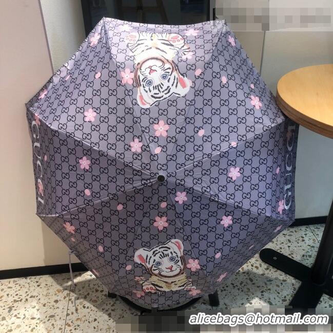 Famous Brand Gucci Tiger Umbrella G0968 Grey 2022