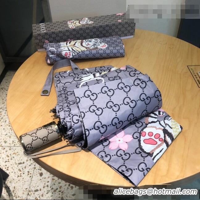 Famous Brand Gucci Tiger Umbrella G0968 Grey 2022