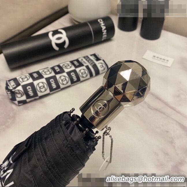 Super Quality Chanel Logo Check Umbrella C1004 Black/White 2022