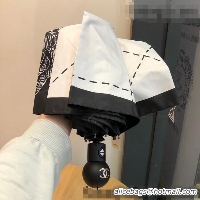 Buy Low Cost Chanel Camellia Umbrella C1007 White 2022