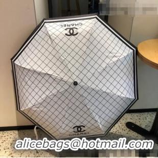 Most Popular Chanel Check Umbrella C1011 White 2022