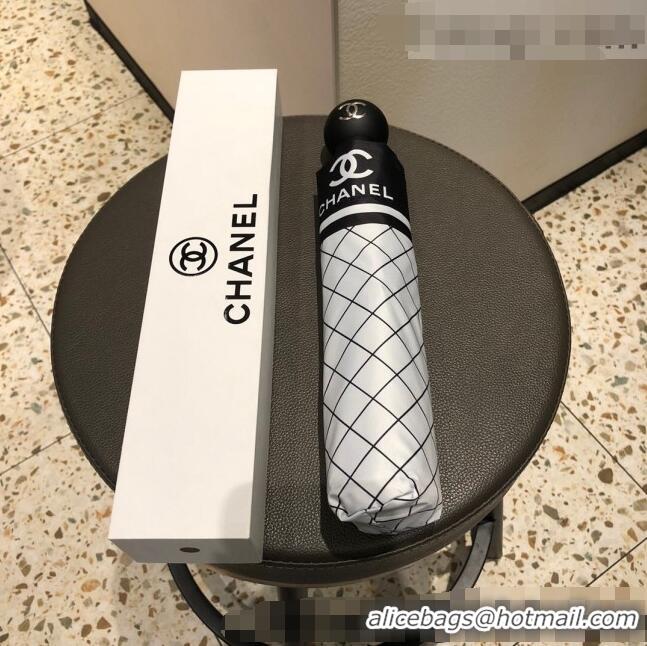 Most Popular Chanel Check Umbrella C1011 White 2022