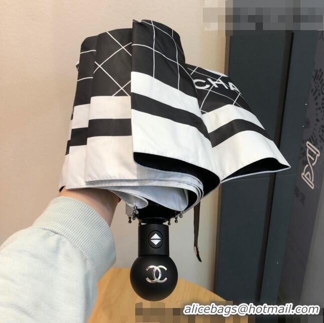 Unique Grade Chanel Check Umbrella C1012 Black 2022