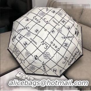 Top Quality Chanel Umbrella C1015 White 2022