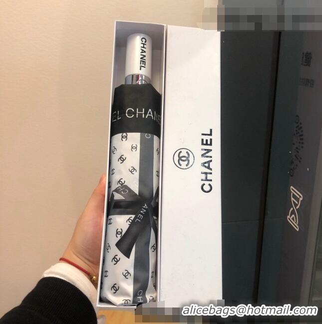 Well Crafted Chanel Bow Umbrella C1020 White 2022