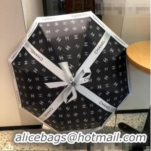 Super Quality Chanel Bow Umbrella C1021 Black 2022