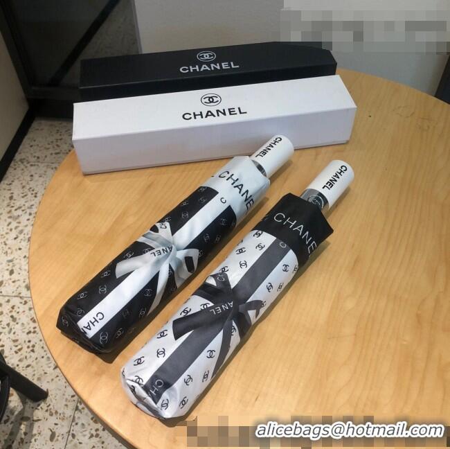 Super Quality Chanel Bow Umbrella C1021 Black 2022