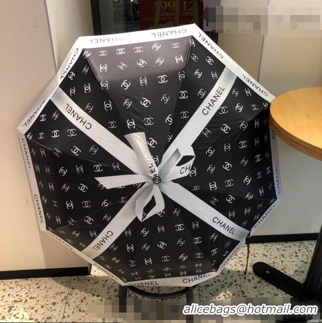 Super Quality Chanel Bow Umbrella C1021 Black 2022