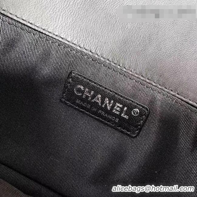 Promotional Chanel Lambskin Medium Classic Boy Flap Bag A67086 Black/Aged Silver 2022