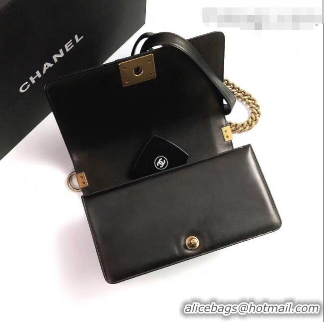 Reasonable Price Chanel Lambskin Medium Classic Boy Flap Bag A67086 Black/Aged Gold 2022