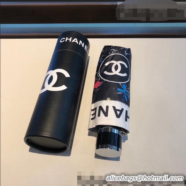 Famous Brand Chanel Umbrella C1025 Black 2022