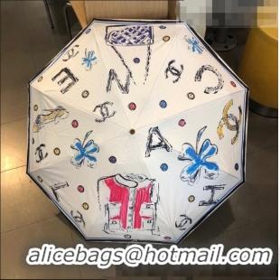 Unique Discount Chanel Umbrella C1026 White 2022