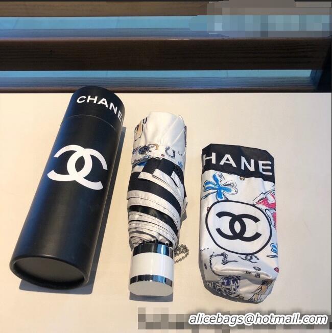 Unique Discount Chanel Umbrella C1026 White 2022