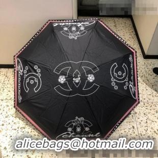 Top Quality Chanel Umbrella C033152 Black 2022