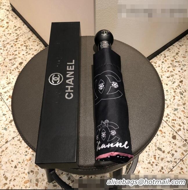 Top Quality Chanel Umbrella C033152 Black 2022